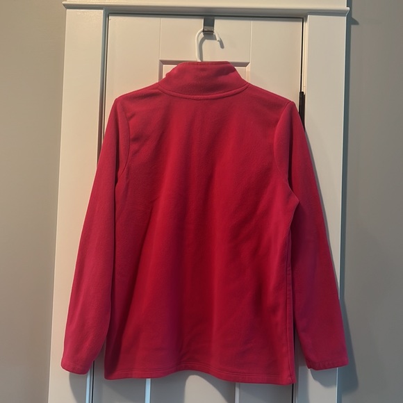3/$20 Hot Pink Polar Fleece Quarter Zip Sweater - Picture 4 of 5